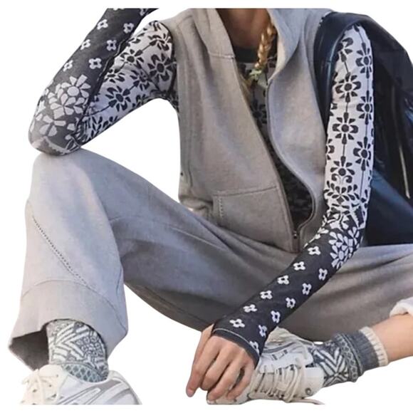 Free People Movement Heather Gray Jumpsuit with Hood Small NWT - Picture 3 of 12